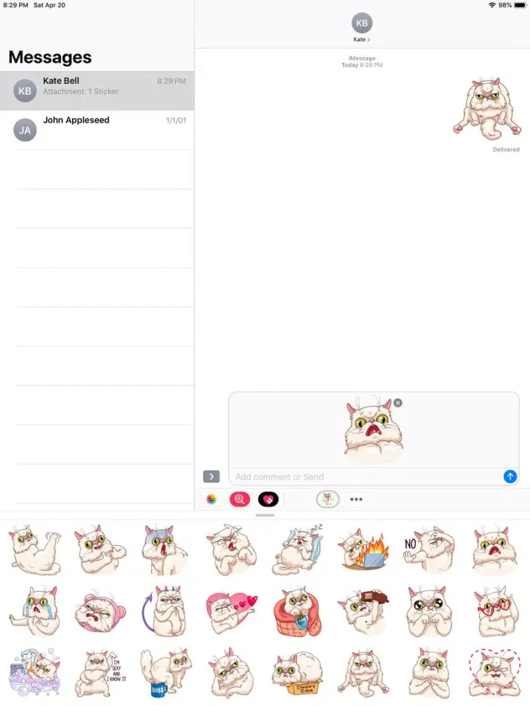 Скриншоты Wilfred Warrior Stickers iPad 