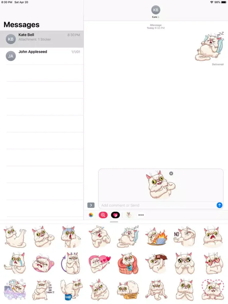 Скриншоты Wilfred Warrior Stickers iPad 