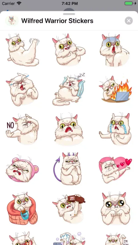 Скриншоты Wilfred Warrior Stickers