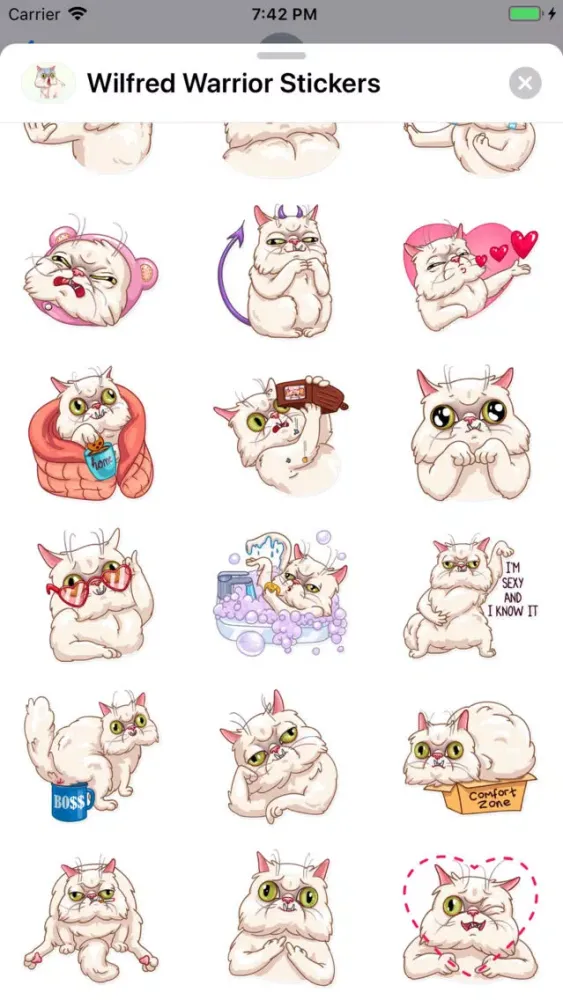 Скриншоты Wilfred Warrior Stickers
