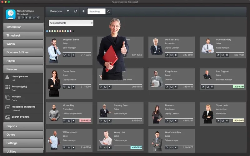 ภาพหน้าจอของ Nano Employee Timesheet