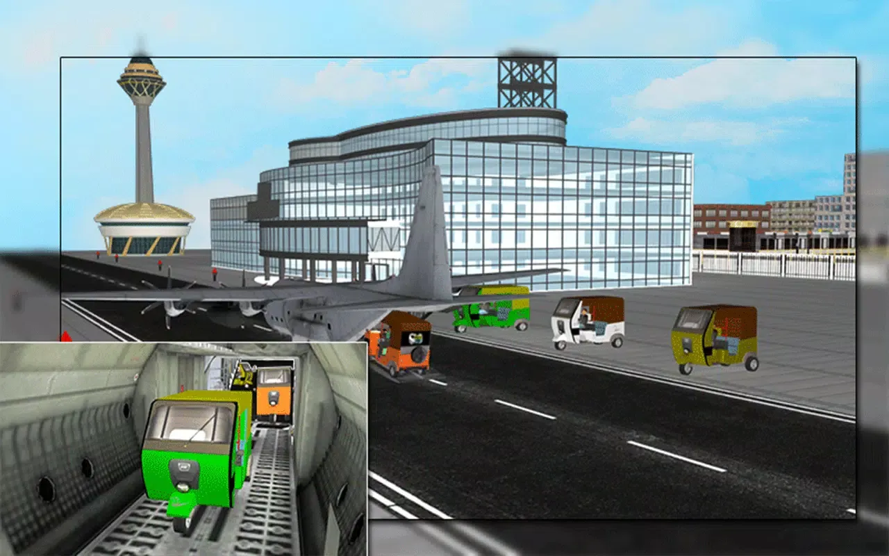Cargo Plane Rickshaw Transport Screenshots