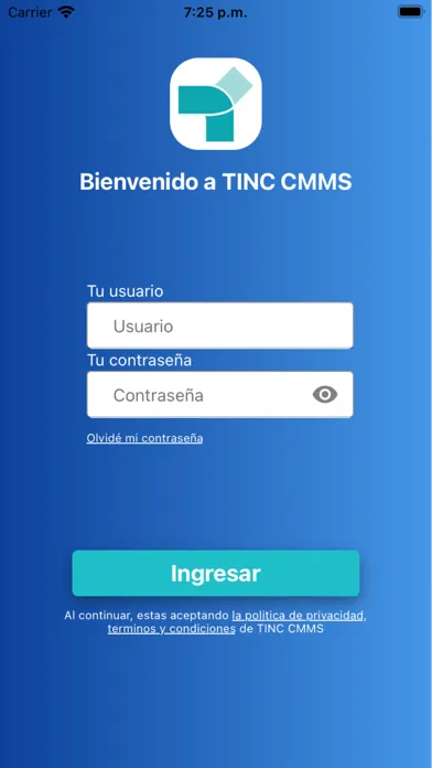 TINC CMMS ES Screenshots
