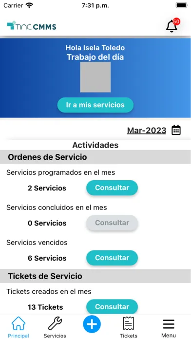 TINC CMMS ES Screenshots