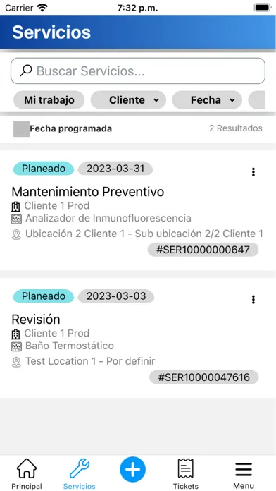 TINC CMMS ES Screenshots