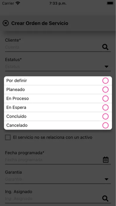 TINC CMMS ES Screenshots