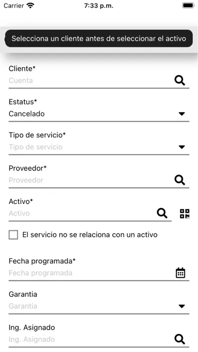 TINC CMMS ES Screenshots