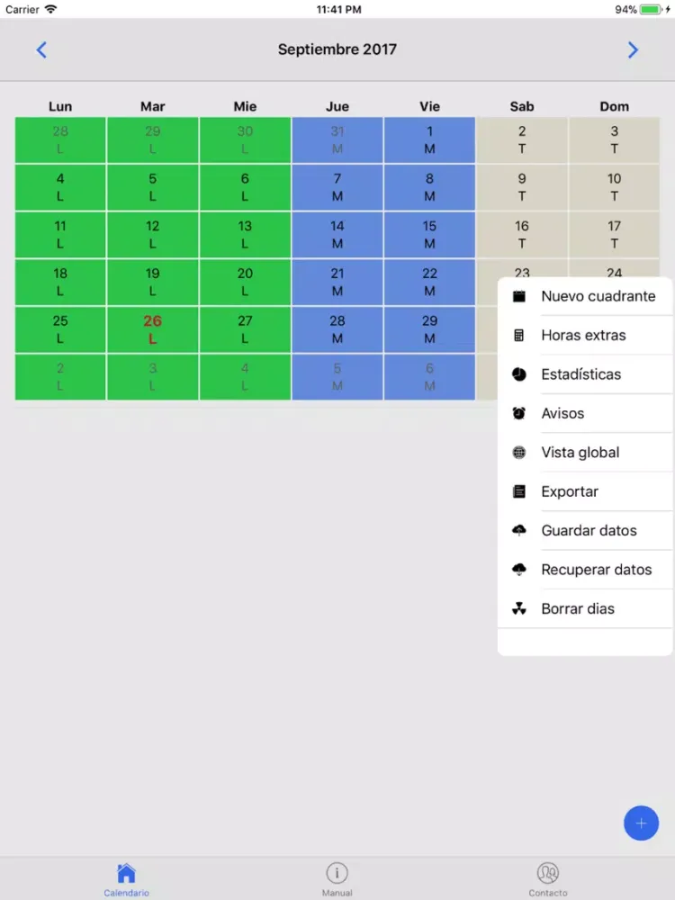Ảnh chụp màn hình của Cuadrate iPad 