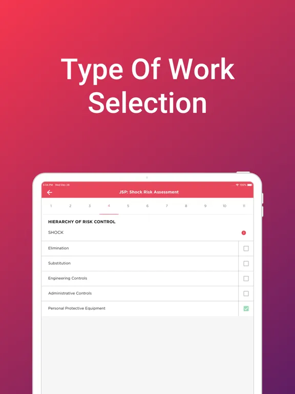 Tangkapan skrin e-WorkSAFE iPad 