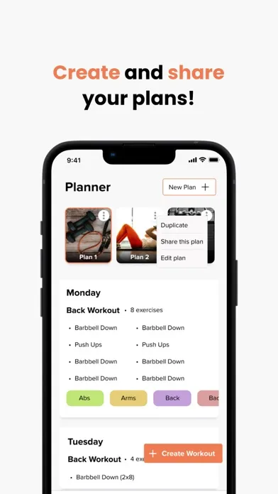 Pump Gym & Fitness Tracker App Screenshots