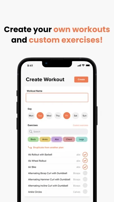 Pump Gym & Fitness Tracker App Screenshots