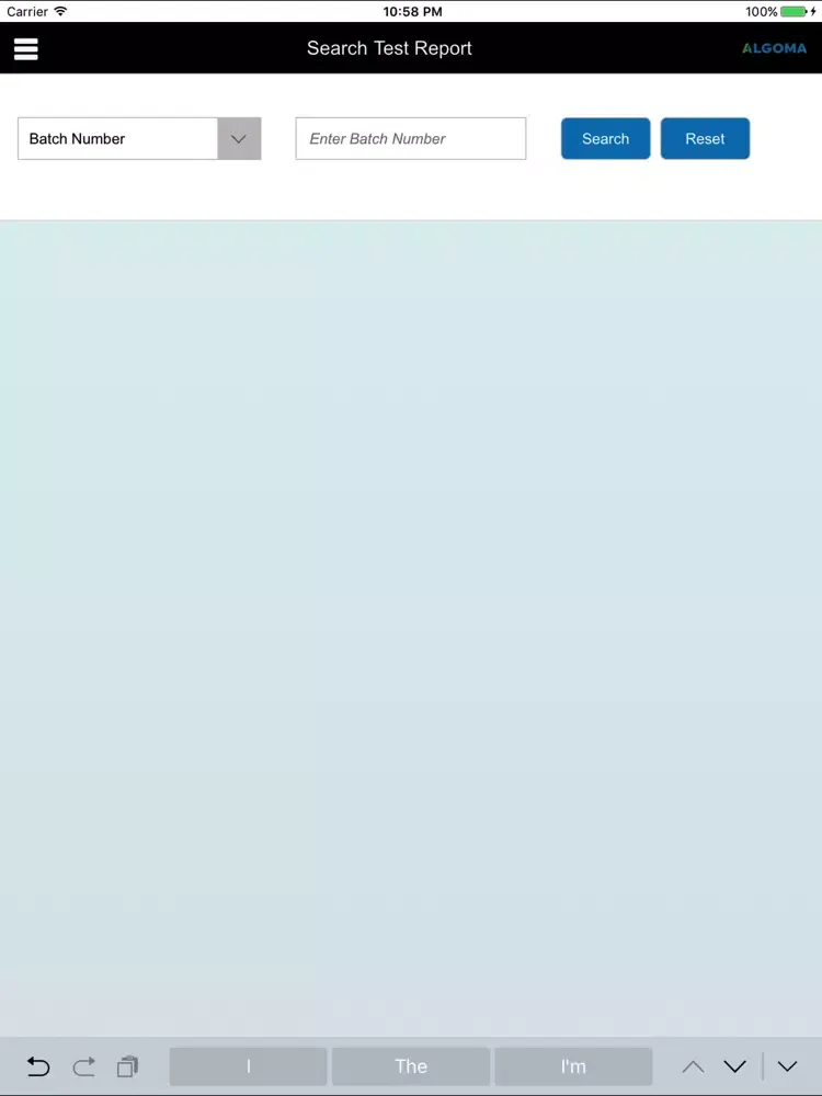 تصاویر Algoma Order Status Report iPad 