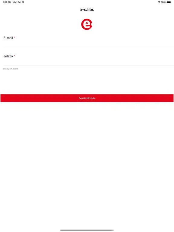 ภาพหน้าจอของ e-sales iPad 