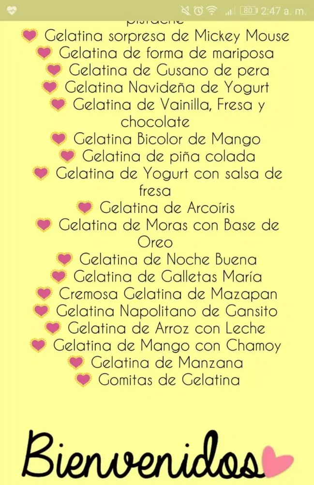 Recetas de Gelatinas应用截图