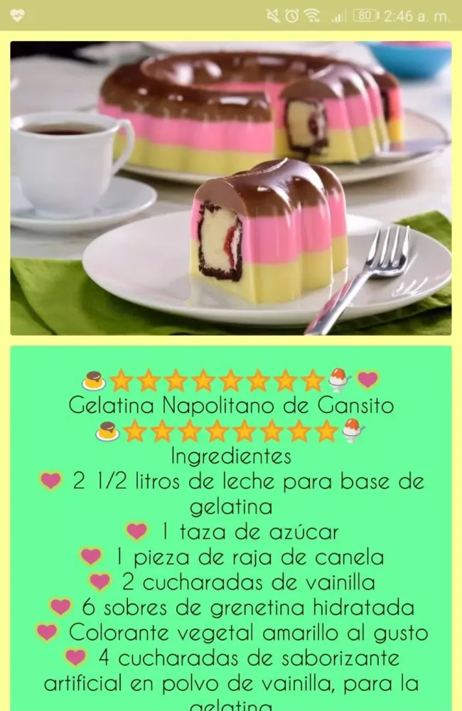 Recetas de Gelatinas应用截图