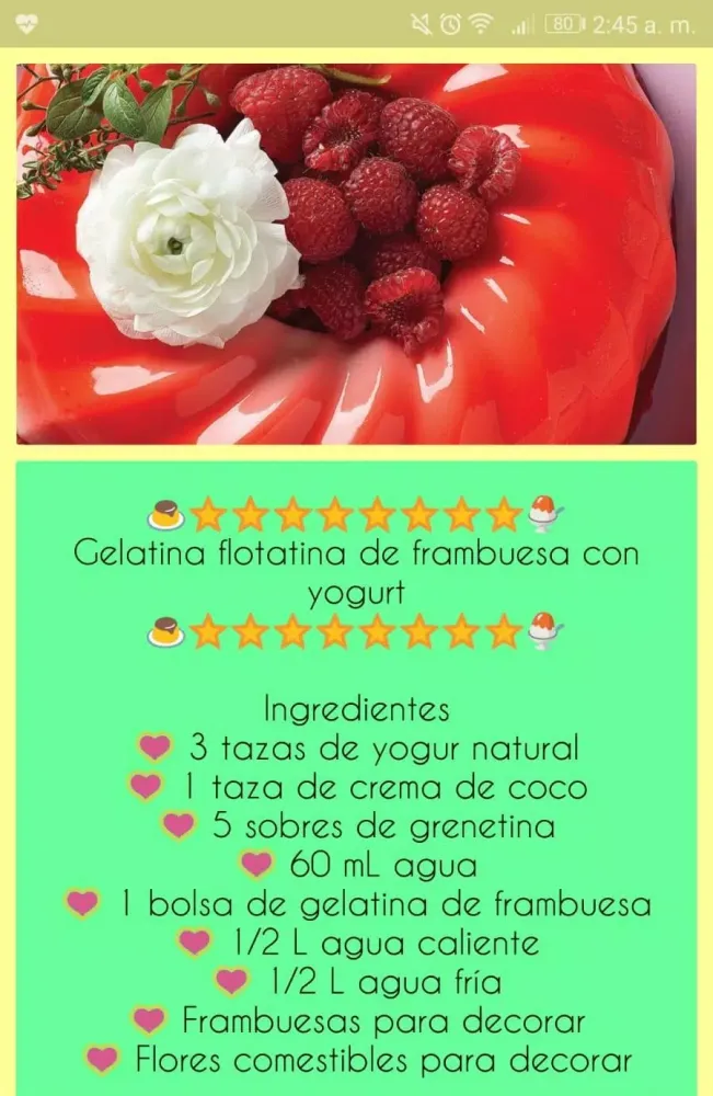Recetas de Gelatinas应用截图