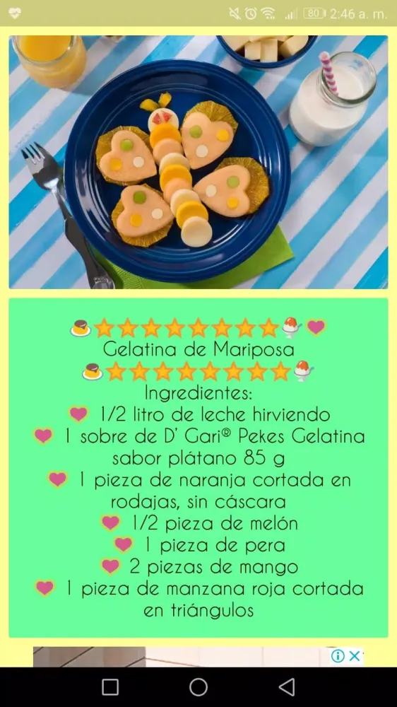 Recetas de Gelatinas应用截图
