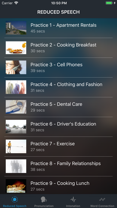 Captures d'écran de Accent Training