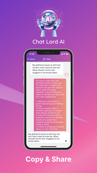 Chatlord AI - Ask AI Chatbot स्क्रीनशॉट