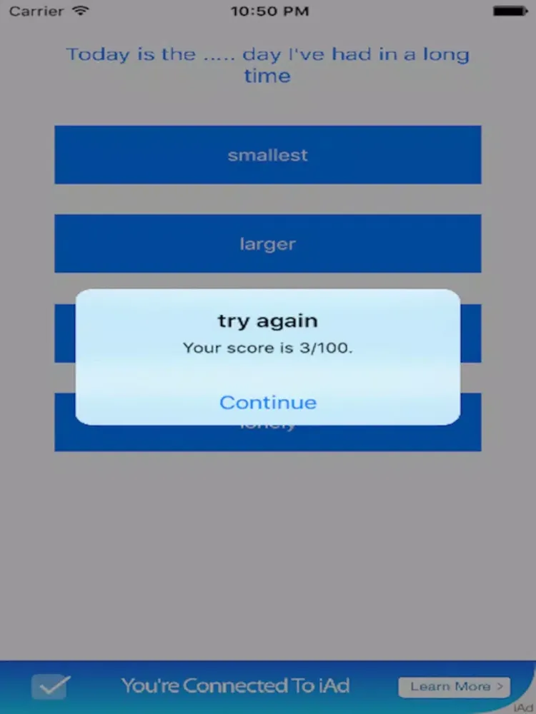 GrammarQuiz iPad  স্ক্রিনশট