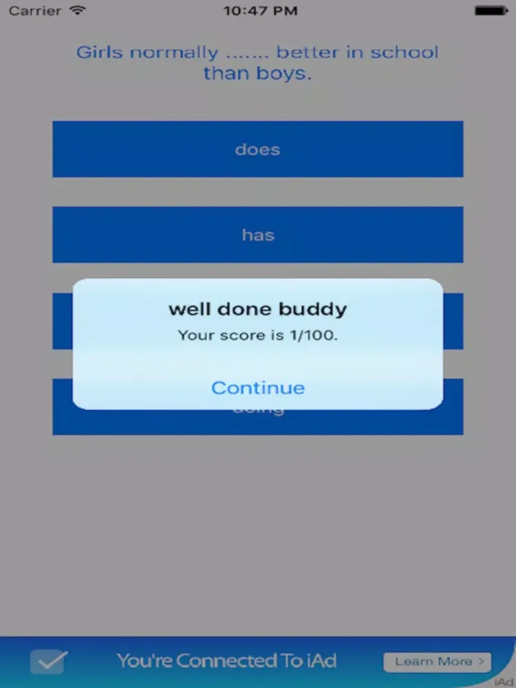 GrammarQuiz iPad  স্ক্রিনশট
