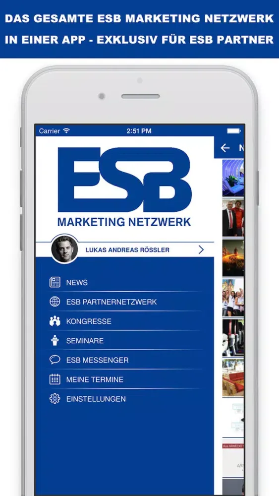 ESB Marketing Netzwerk Screenshots