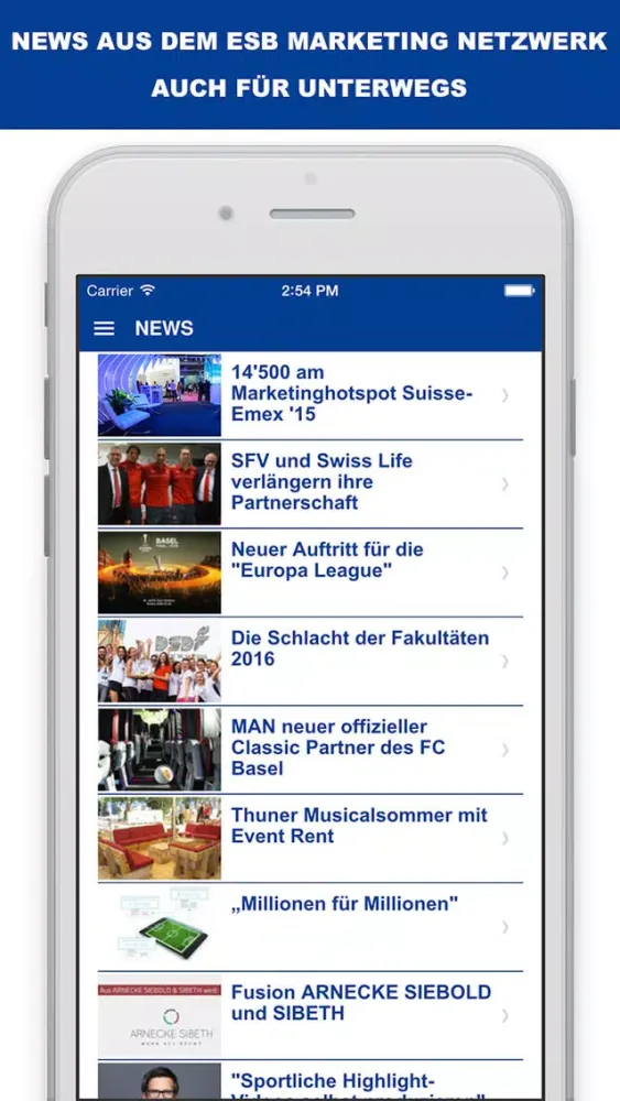 ESB Marketing Netzwerk Screenshots