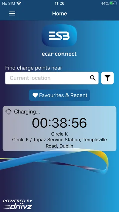 Ảnh chụp màn hình của ecar connect