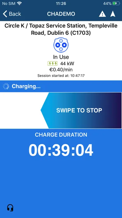 Ảnh chụp màn hình của ecar connect