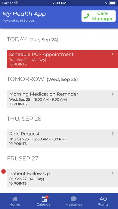 Zrzuty ekranu MyHealth-App
