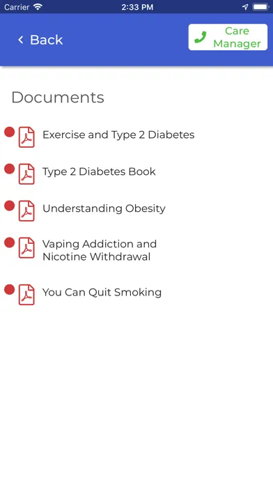 Zrzuty ekranu MyHealth-App