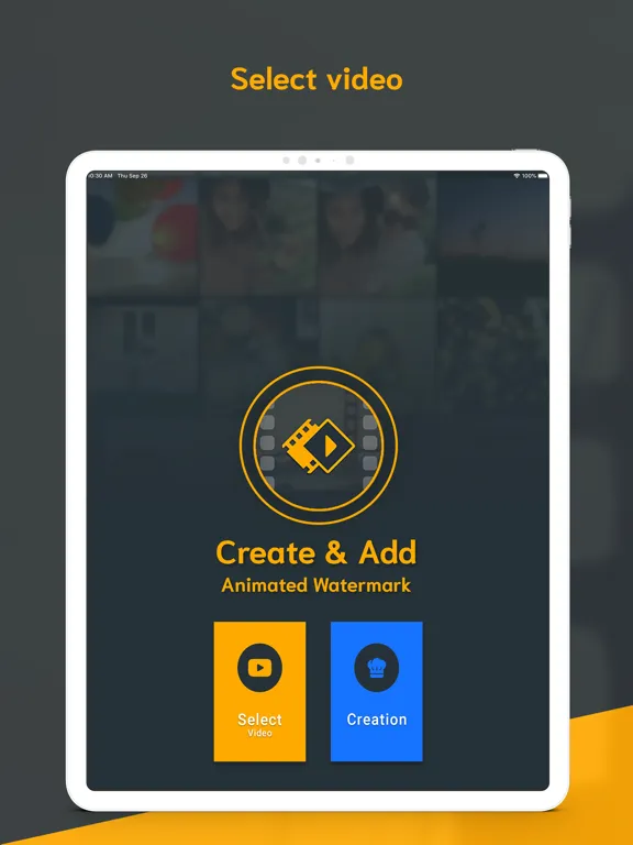 Animated Watermark on Video iPad 應用截圖