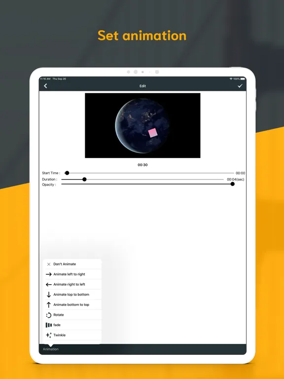 Animated Watermark on Video iPad 應用截圖