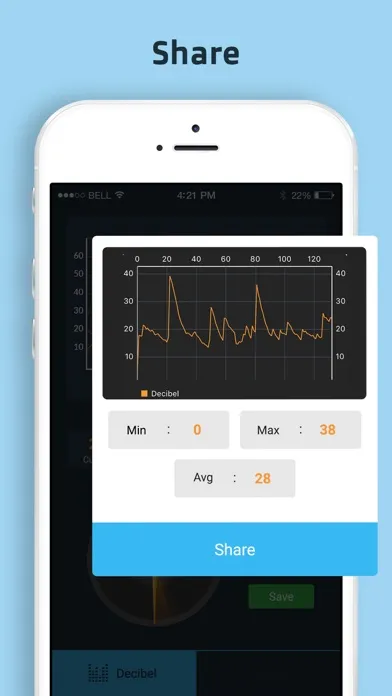 Zrzuty ekranu Sound Meter: db Level Measure
