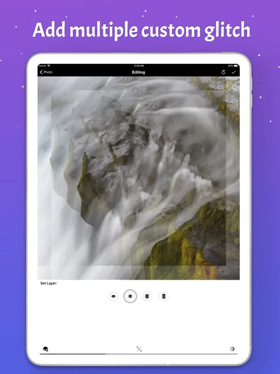 Glitch Photo Effect Maker iPad 应用截图