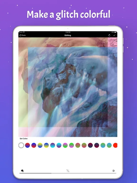 Glitch Photo Effect Maker iPad 应用截图