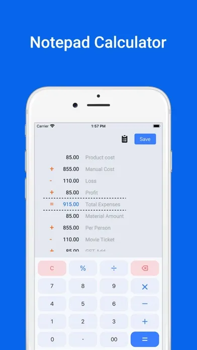 Calculator with Notes应用截图