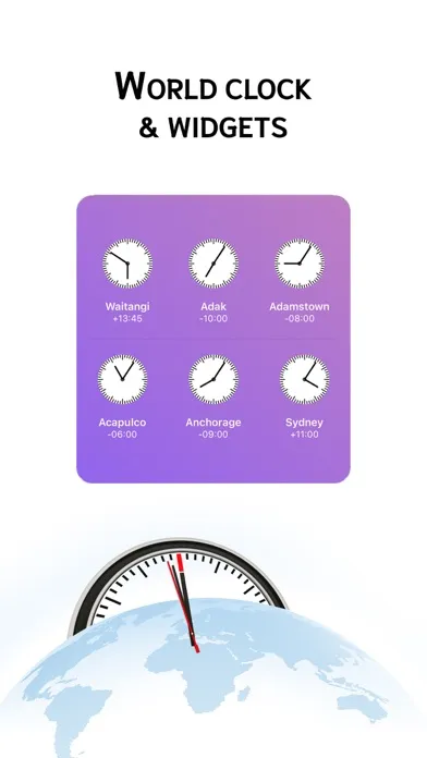 World Clock with Widget 스크린샷