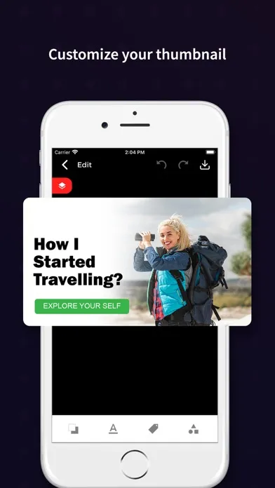 Captures d'écran de YT Thumbnail Maker