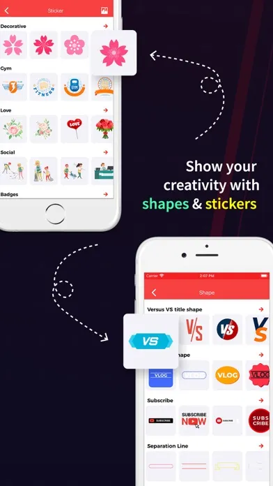 Captures d'écran de YT Thumbnail Maker