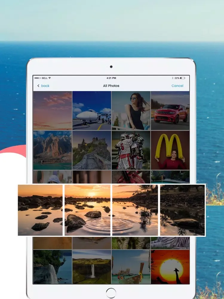 Tangkapan layar PanoSplit for insta iPad 