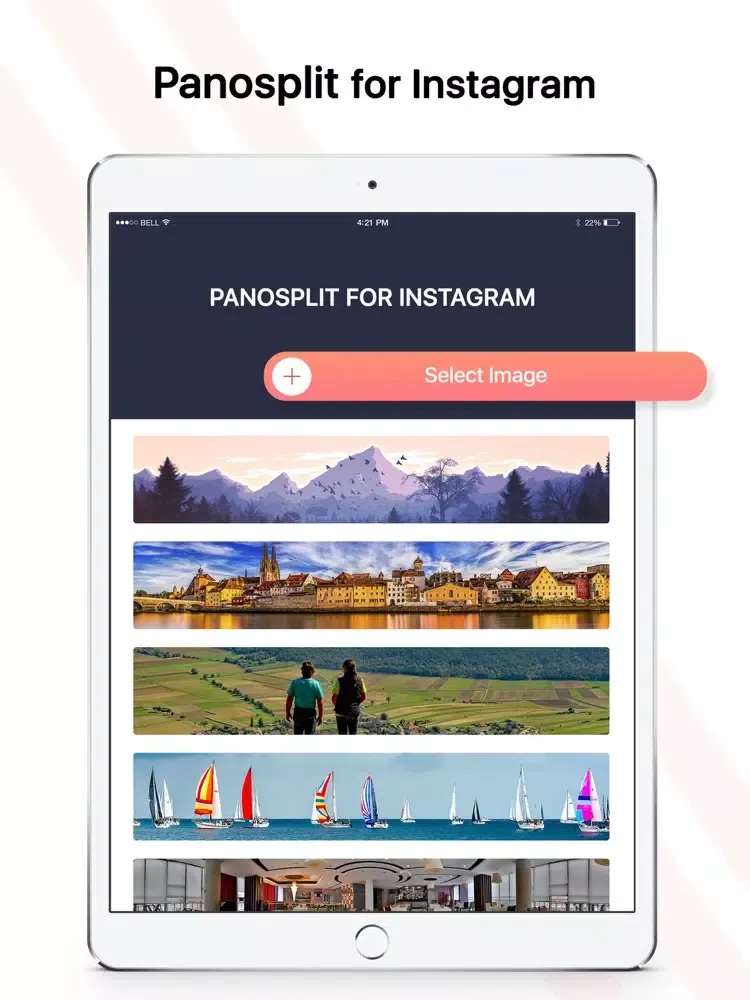 Tangkapan layar PanoSplit for insta iPad 