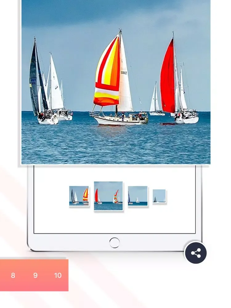 Tangkapan layar PanoSplit for insta iPad 
