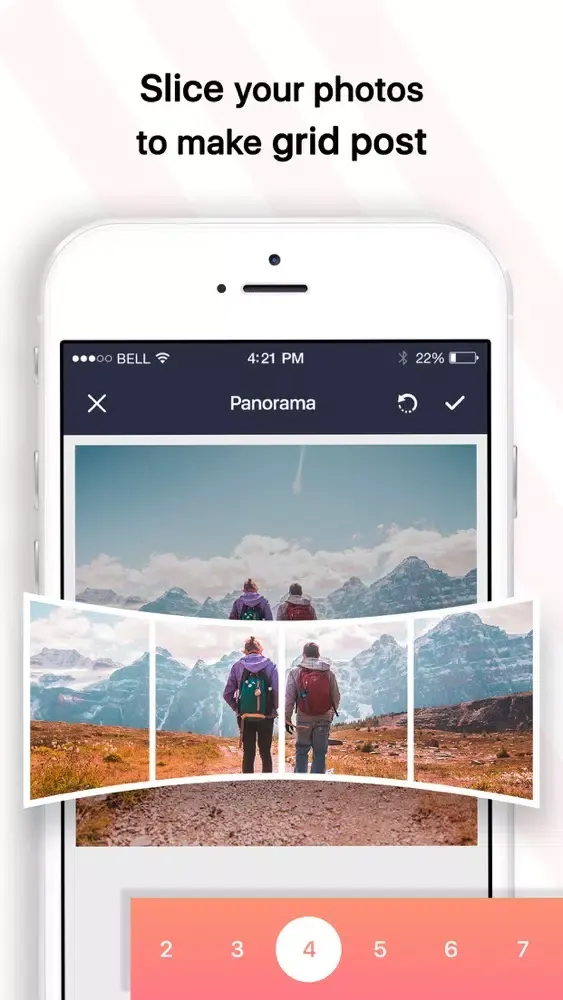 Tangkapan layar PanoSplit for insta