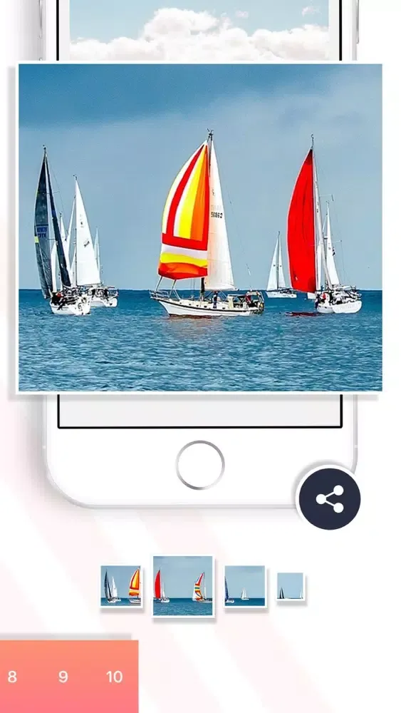 Tangkapan layar PanoSplit for insta