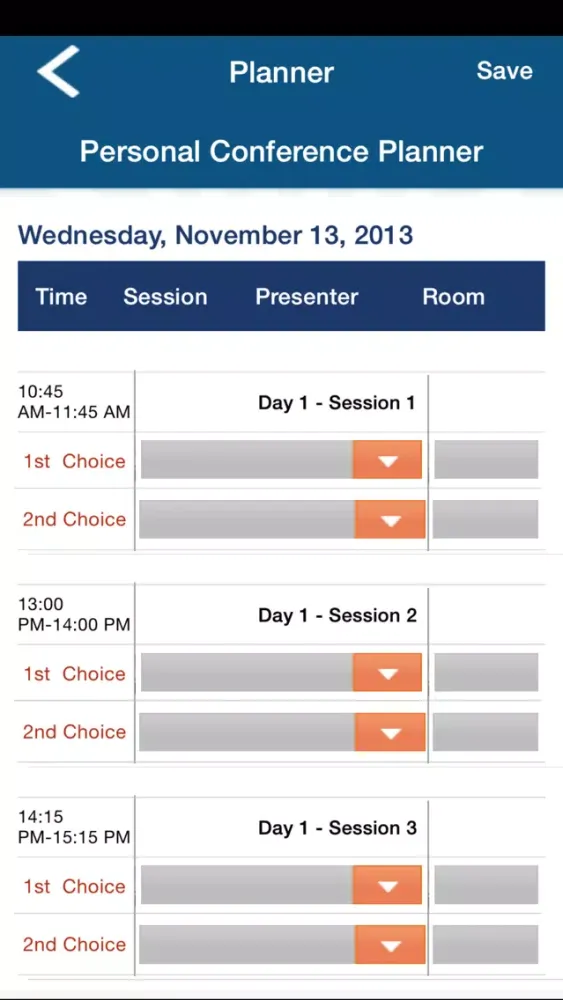 ESC20 Conferences Screenshots