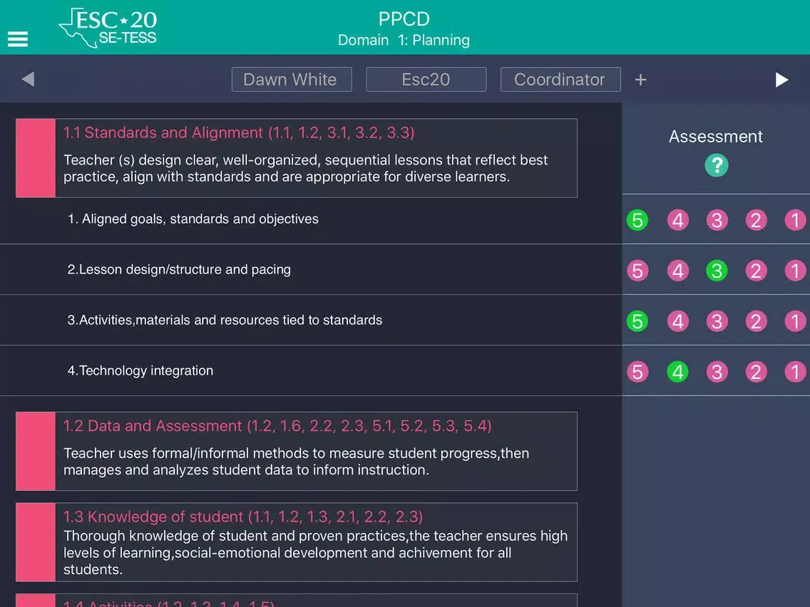 Captures d'écran de ESC20 SE-TESS Walkthrough Tool iPad 