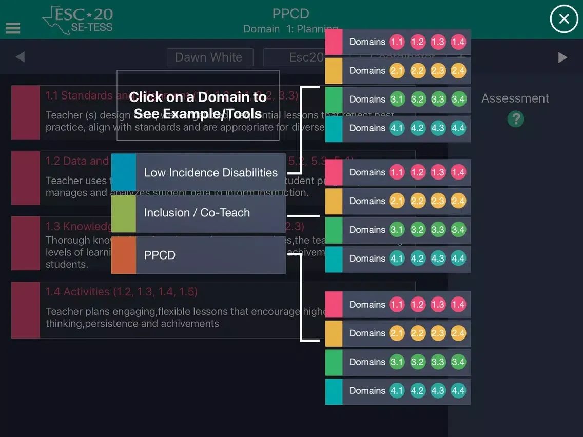 Captures d'écran de ESC20 SE-TESS Walkthrough Tool iPad 