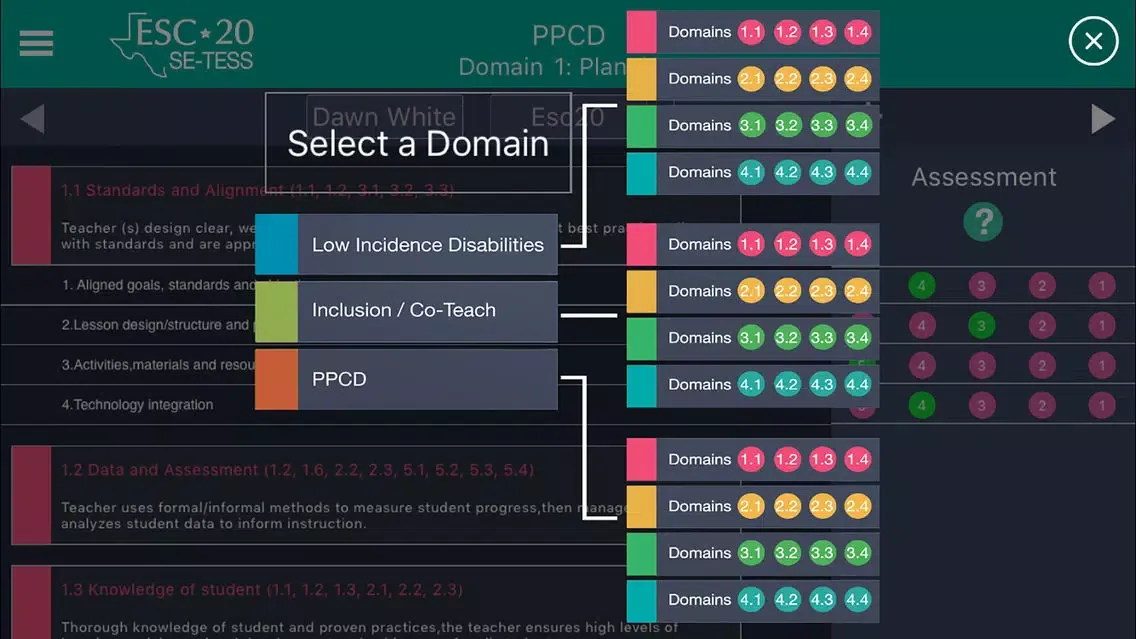 Captures d'écran de ESC20 SE-TESS Walkthrough Tool