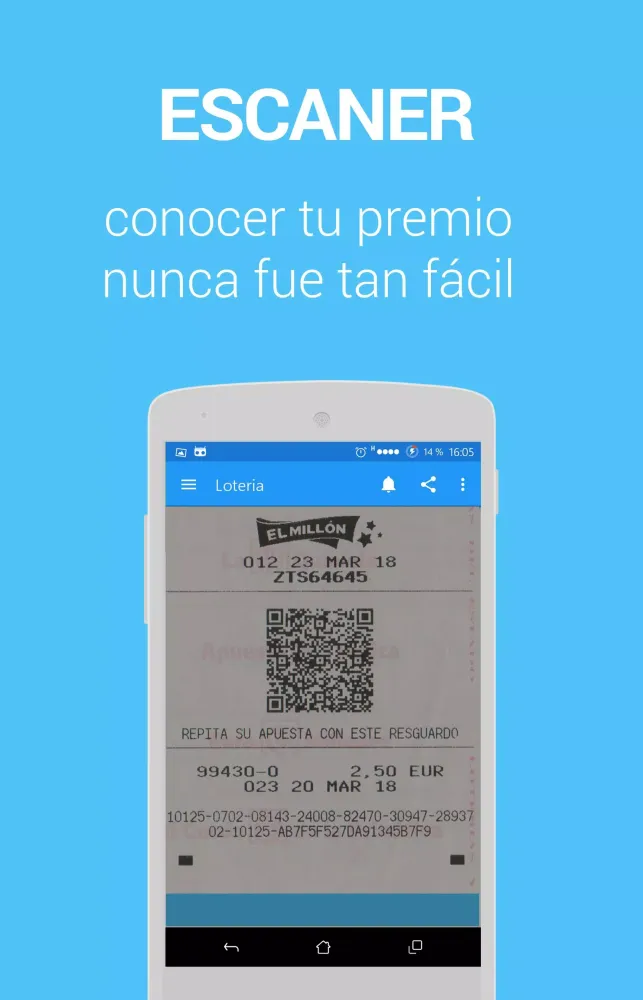 Capturas de tela do Lotería Escaner